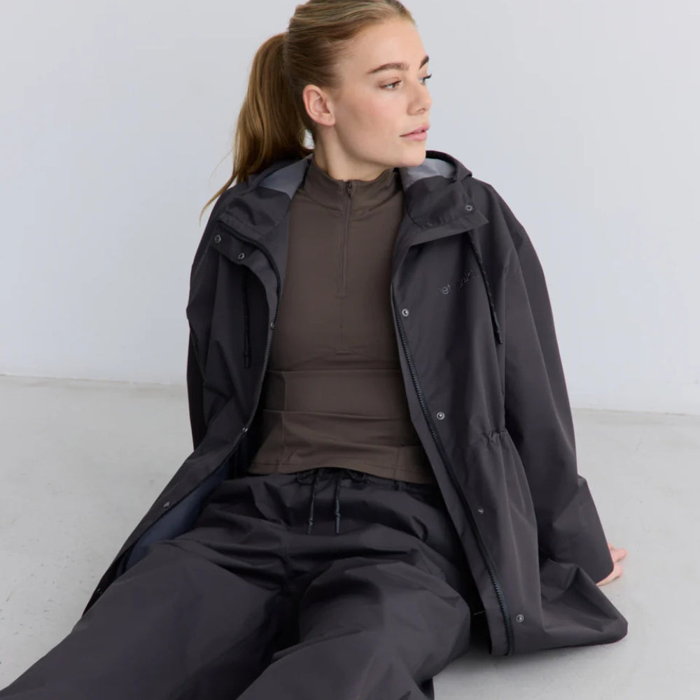 RETHINKIT Jacket Rainshell Almost Black