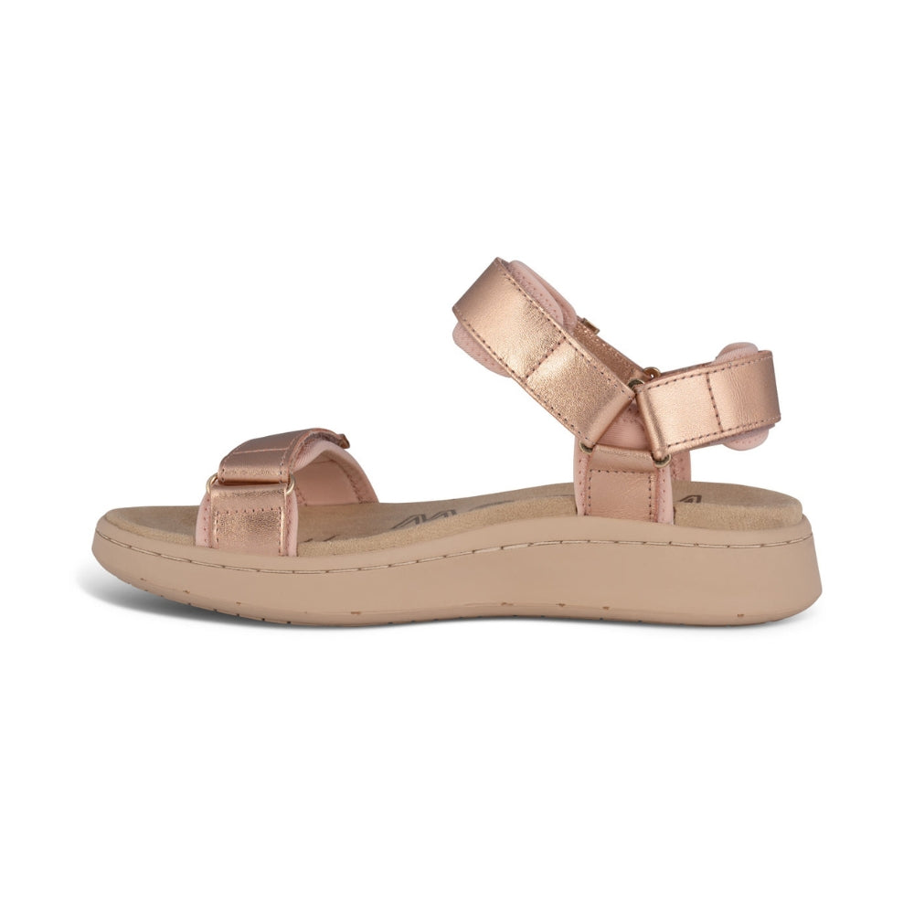 Woden Sandal Line Metallic Rose