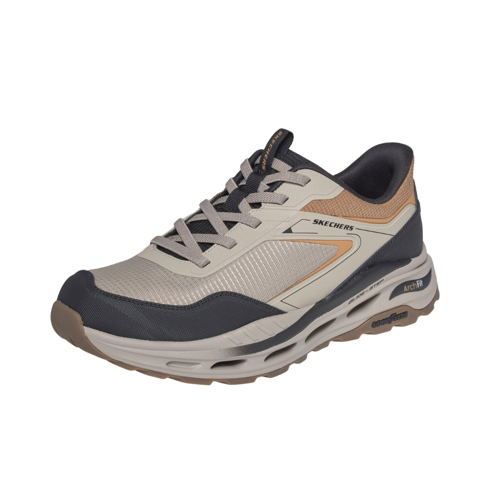 Skechers Herre Sko Slip In Arch Fit Orvan Ultra Talon Taupe/Black
