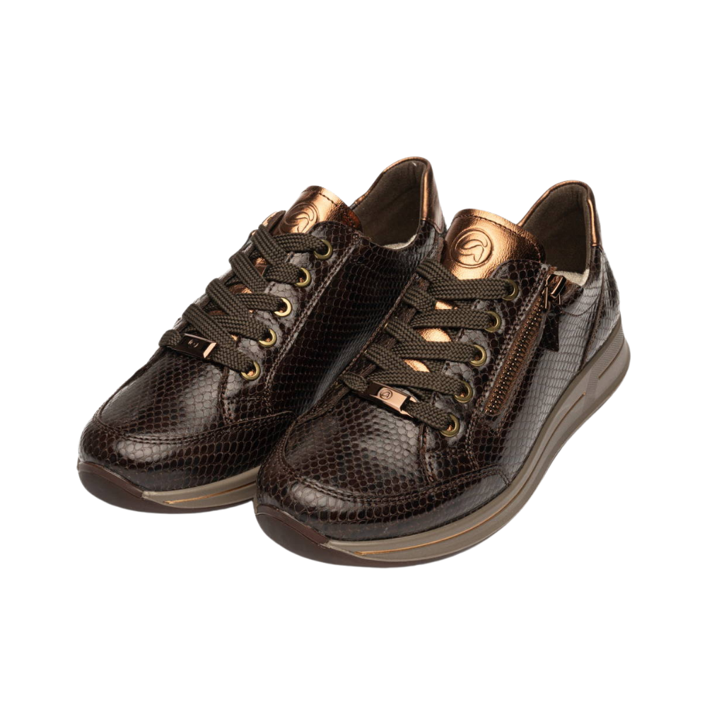 ara sneaker Osaka slip in Snake/Cacao
