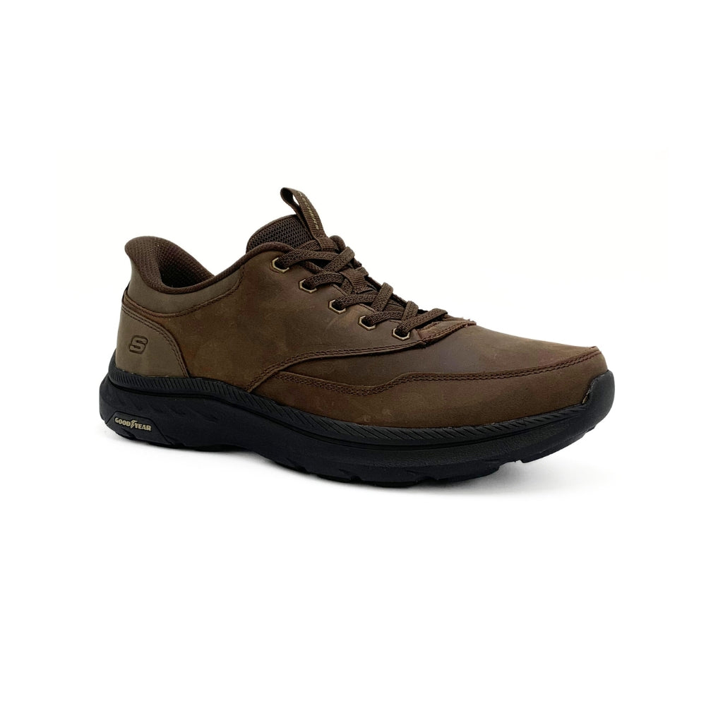 Skechers Slip In herresko Skind Brun