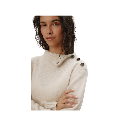 Six Ames Vaskebjørnsstrik Cilia Oatmeal Beige