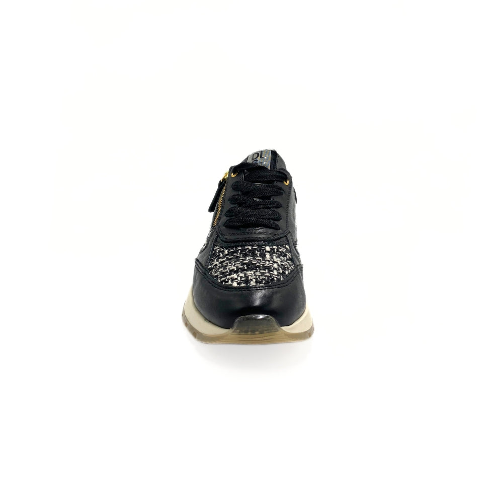 DL Sport Sneaker m/lynlås Light sole Vitello Chanel Nero