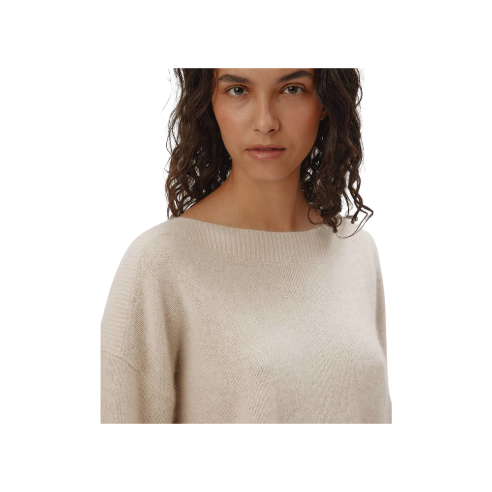 Six Ames Vaskebjørnsstrik Malou Oatmeal Beige