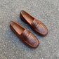 Bubetti Loafer i Flet Tobaksbrun