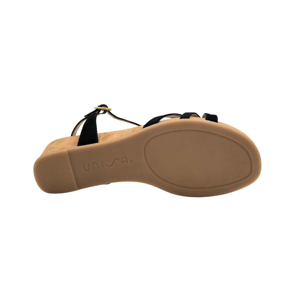 Unisa Sandal m/kilehæl Black