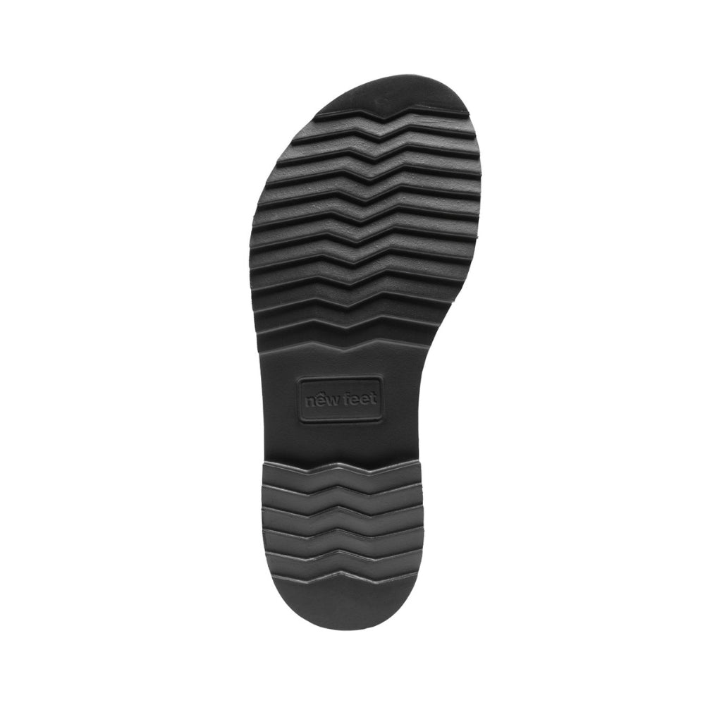 New Feet Støvle m/2 lynlåse og foer Sort
