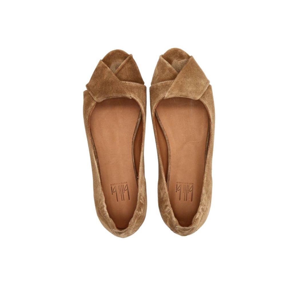 Billi Bi Sko m/peptoe Babysilk Cuoio