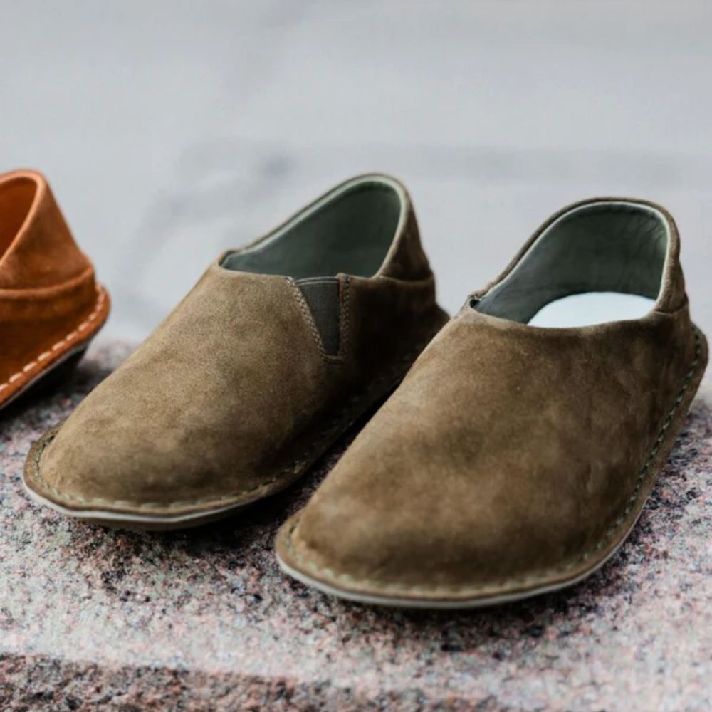 VIBA Tøffel Zuma Bio Suede Khaki