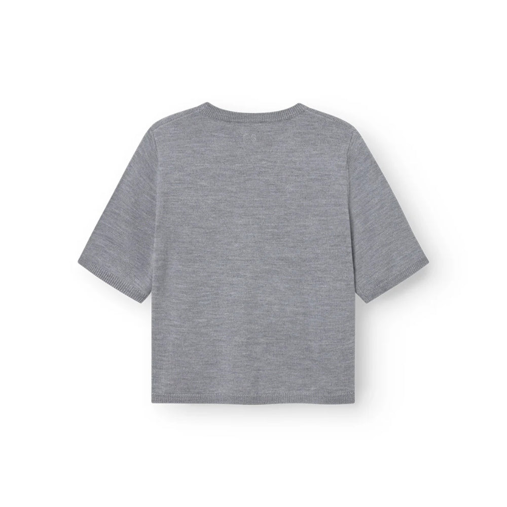 RETHINKIT Wool Short Sleeve Keep Me Light Grey Melange