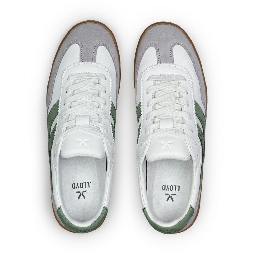 Lloyd Sneaker Brava Offwhite/Olive Green