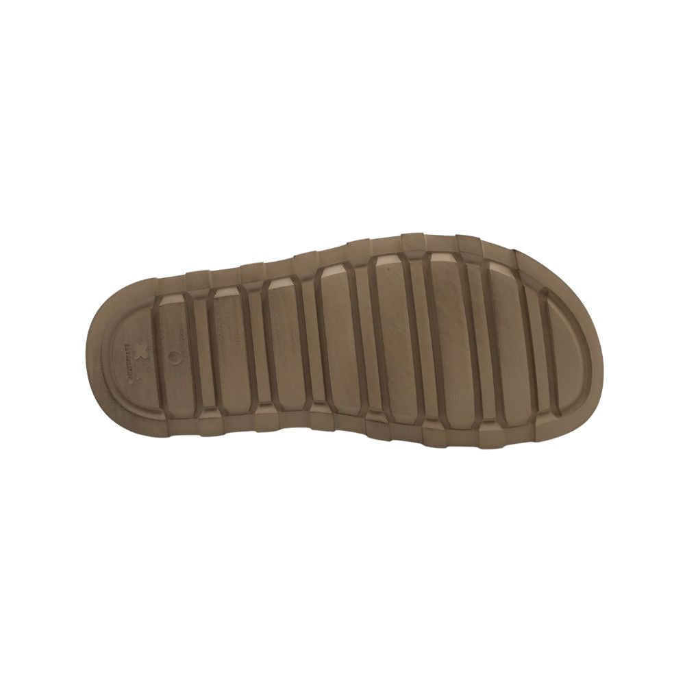 Lofina Slippers m/kryds og spænde Caramello