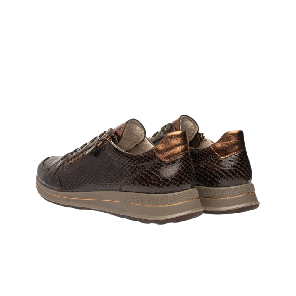 ara sneaker Osaka slip in Snake/Cacao