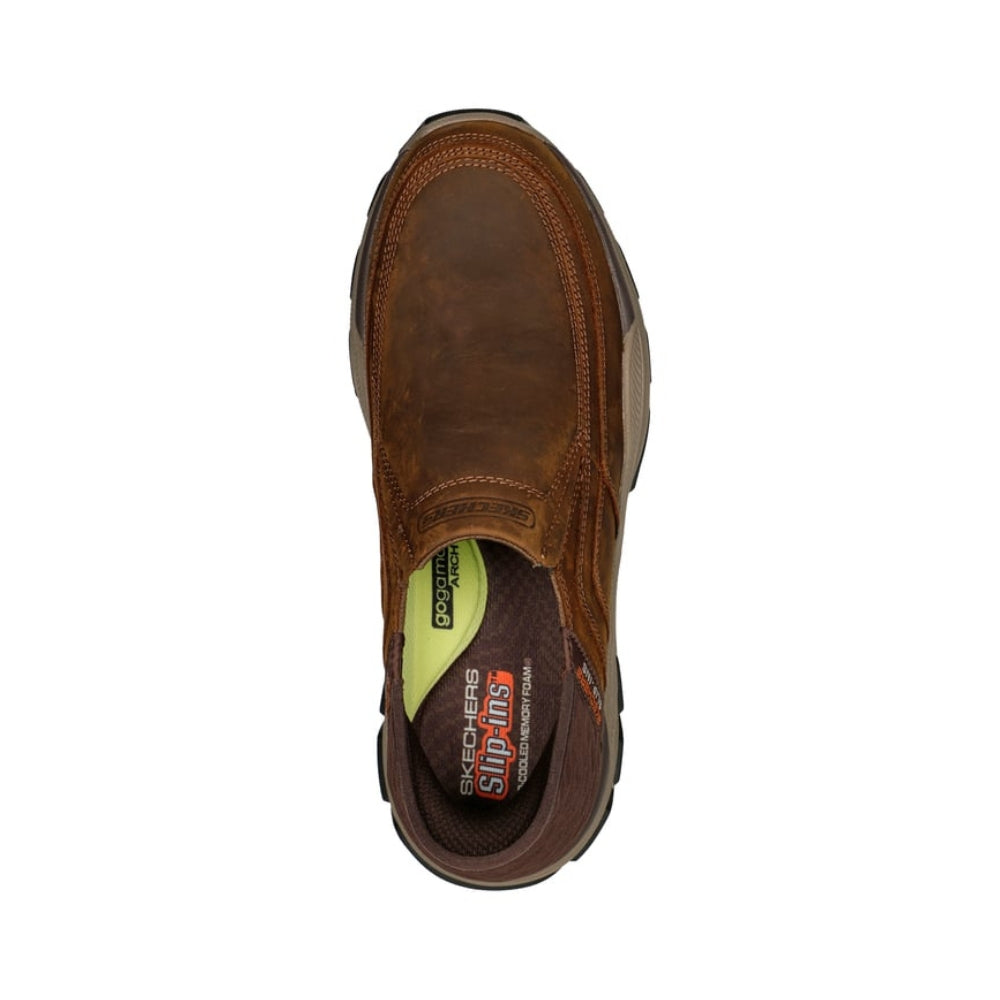 Skechers Herre Sko Slip In Oilskind Brun