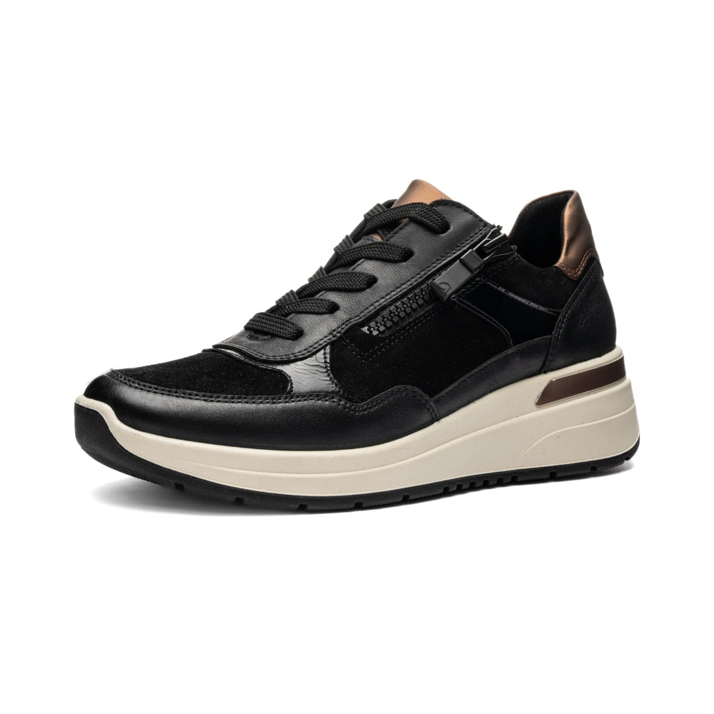 ara Sneaker Garda Schwarz/Nut