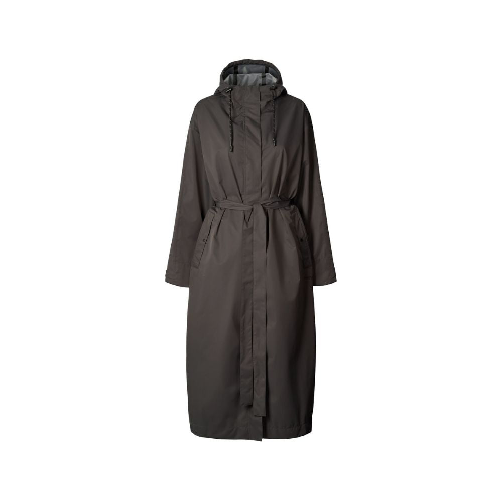 Rethinkit Rainshell Trench Coat Almost Black