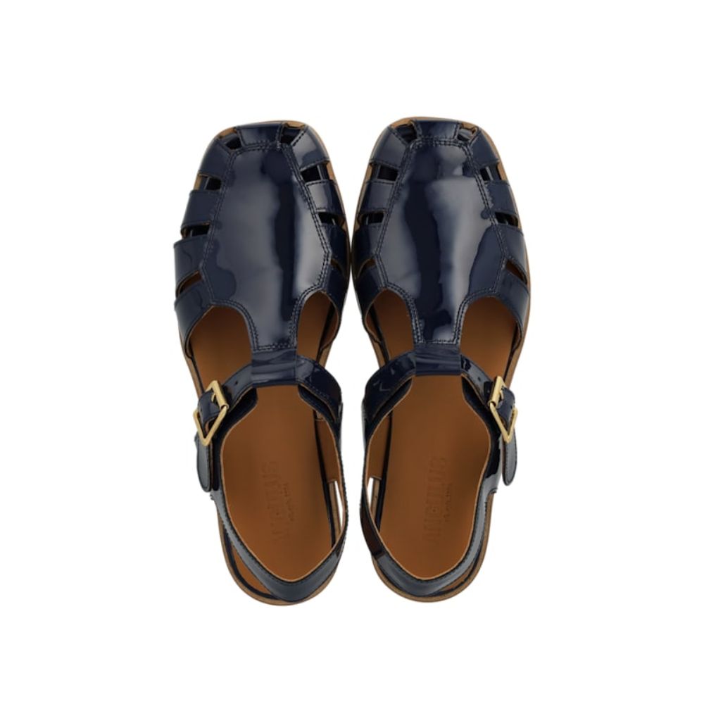 Angulus Fisherman Sandal Flora Lak Navy