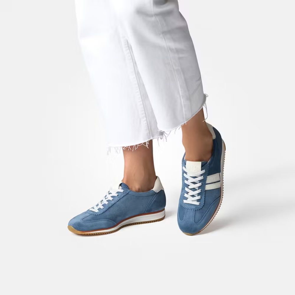 Paul Green Sneaker Suede Blue Lake Cream