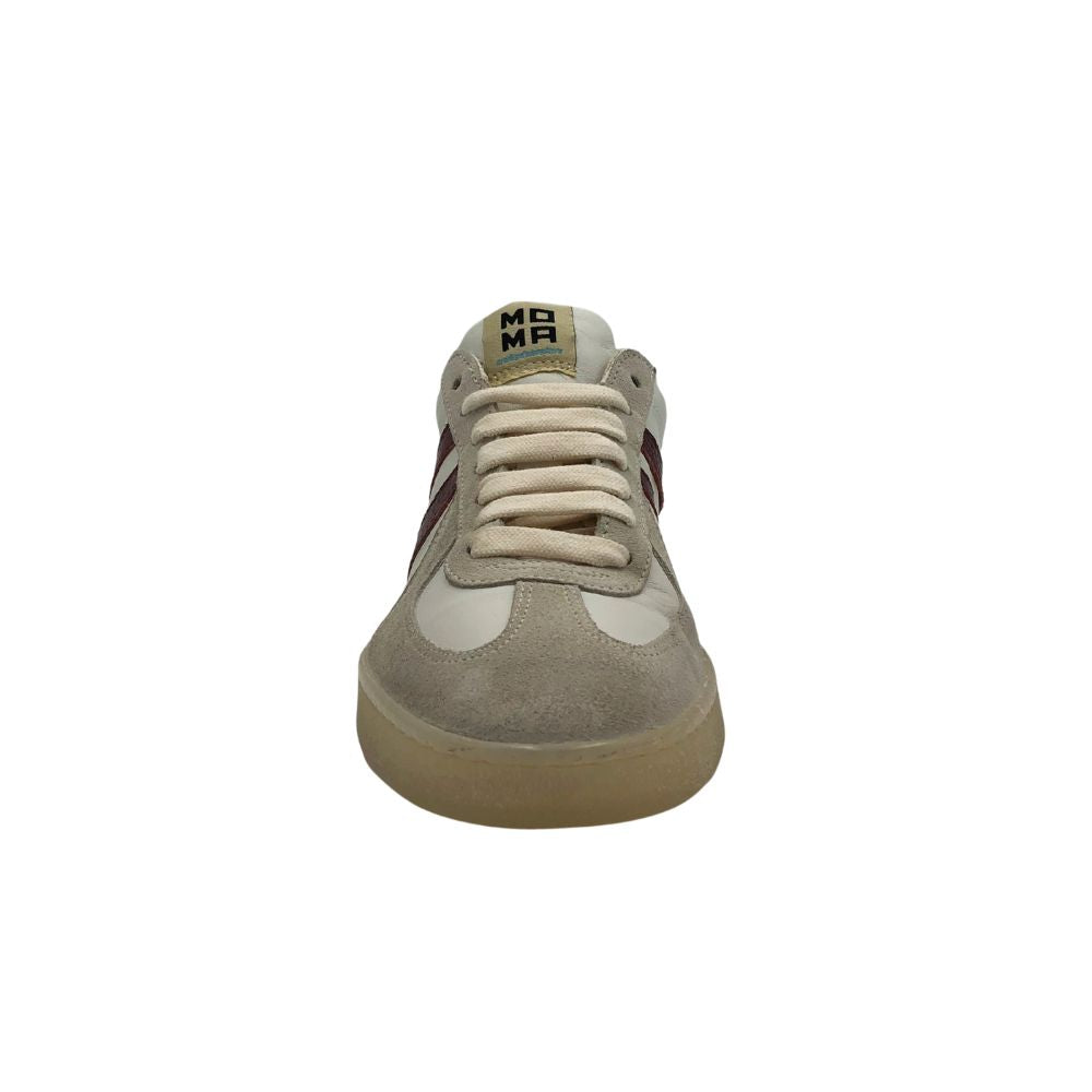 MOMA Sneakers Dame Bianco Marrone