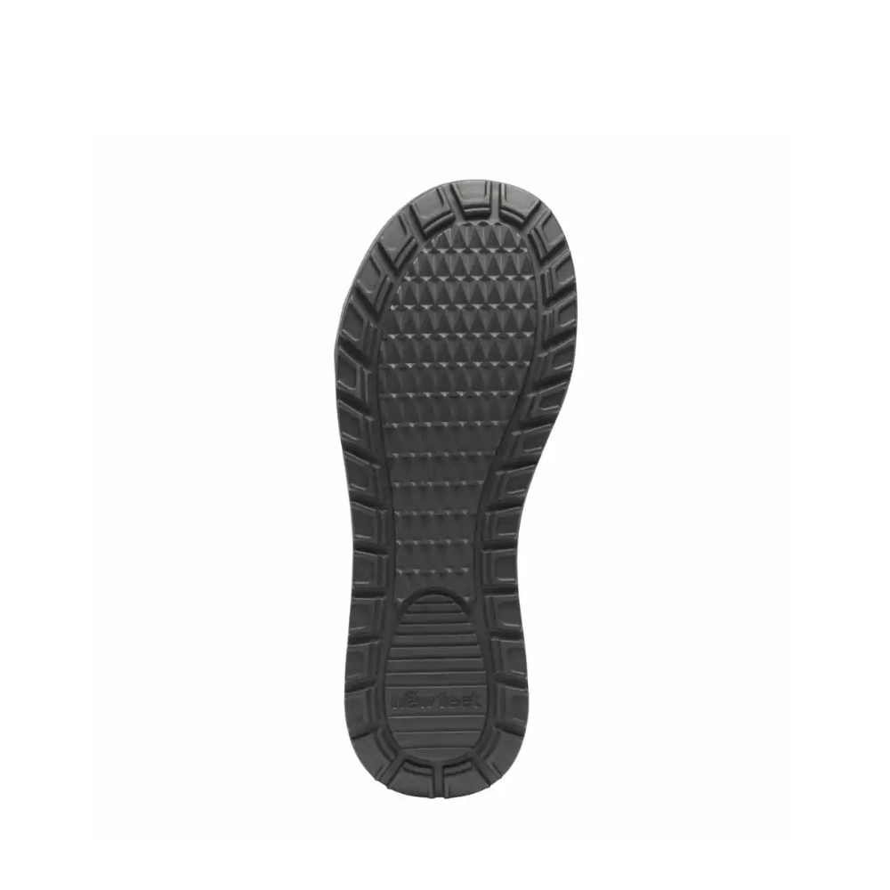 New Feet  Ballerina m/elastik Snøre Sort Krokolak