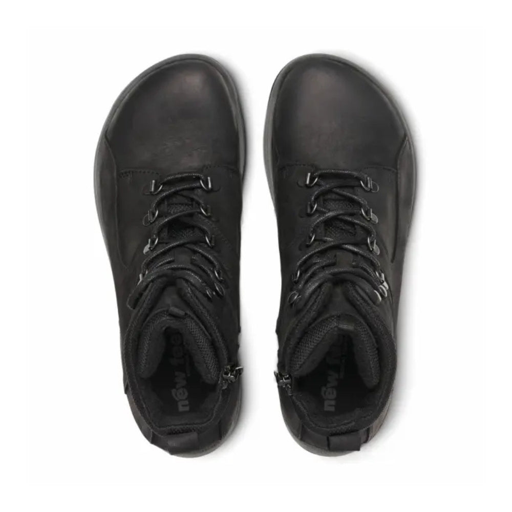 New Feet Herre Snørestøvle m/lynlås Sort