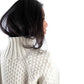 Fuza Wool Ladies Butterfly White