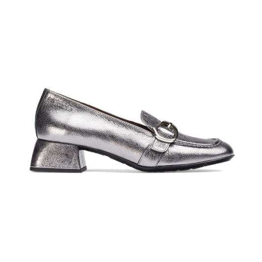 Wonders Loafer m/hæl og spænde Mimosa Plomo Metallic