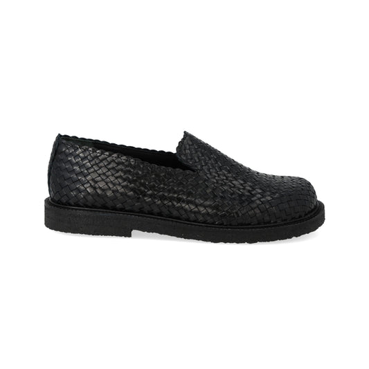 Angulus Loafer Flettet Bred Black