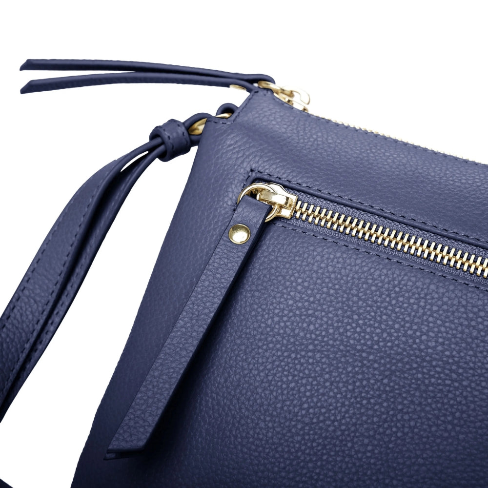 Pia Ries Skuldertaske m/3 rum Navy