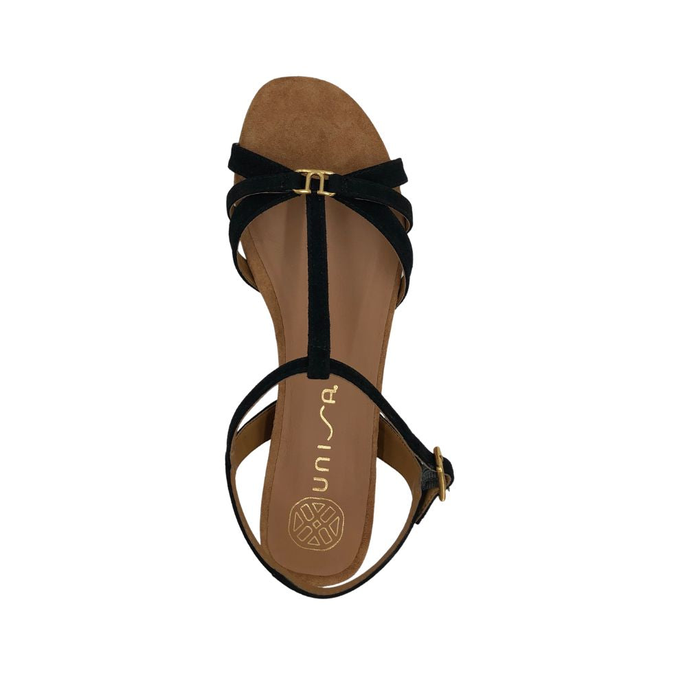 Unisa Sandal m/kilehæl Black