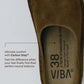 VIBA Tøffel Roma Bio Suede Khaki