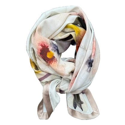 Mind of Line tørklæde Silke/Bomuld 100x135cm