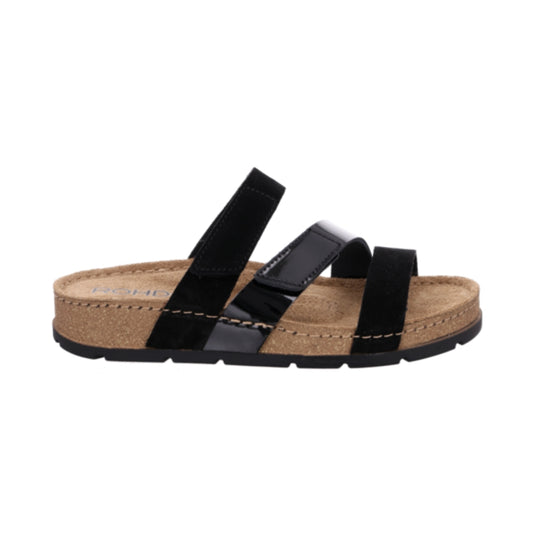 Rohde Biosandal Blød m/velcro Schwarz
