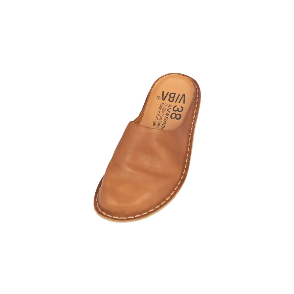 VIBA Tøffel Roma Leather Cognac Brown