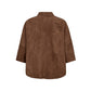 DEPECHE TennaDep Suede Shirt Wood