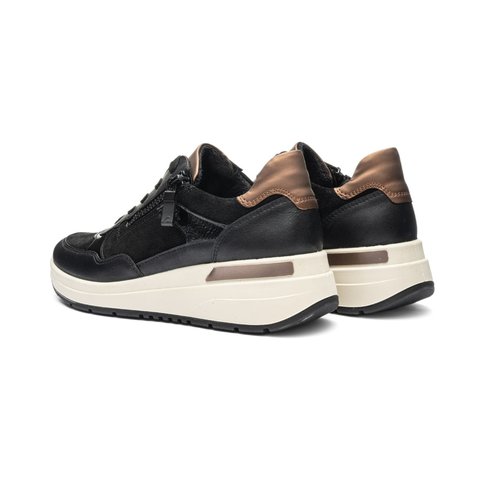 ara Sneaker Garda Schwarz/Nut