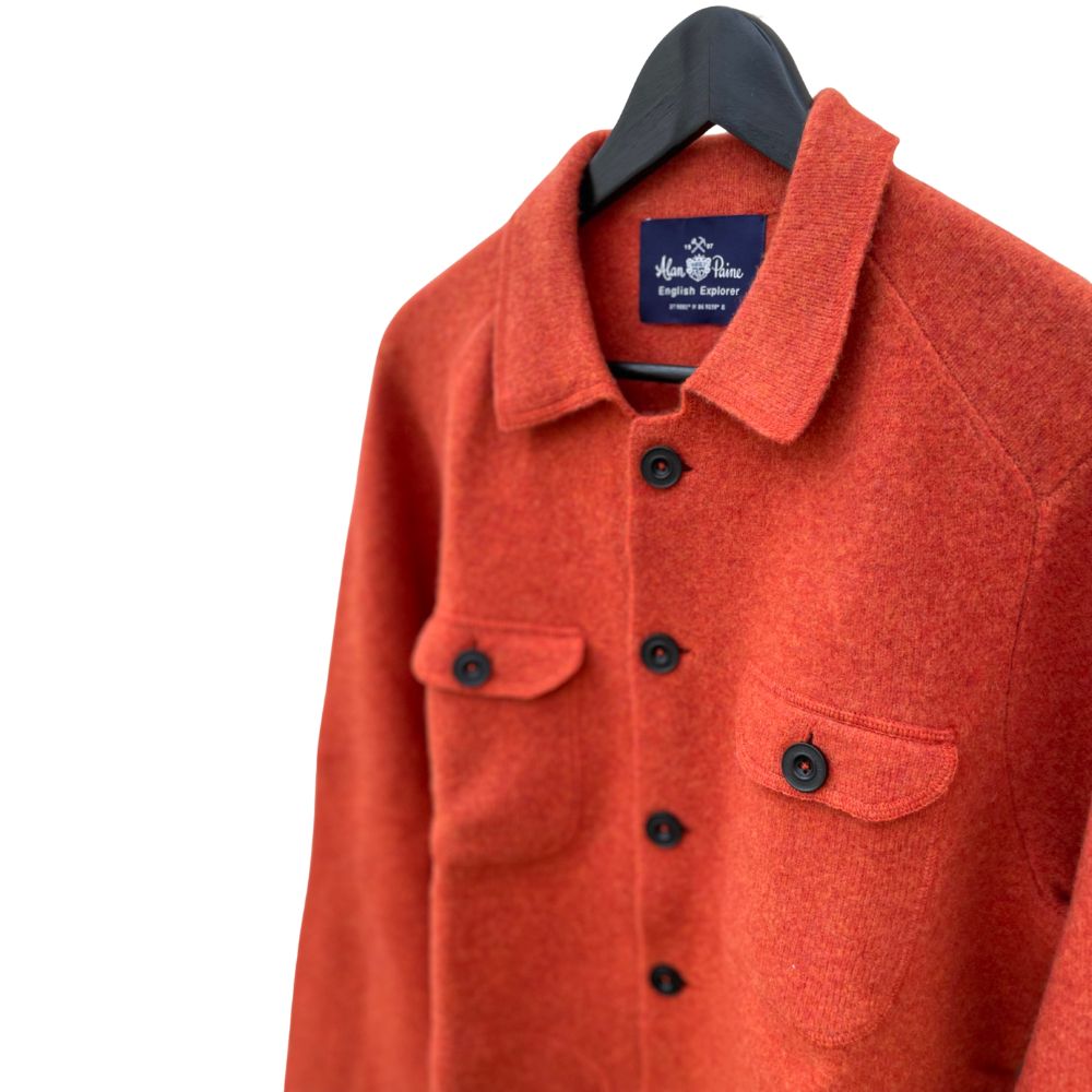 Alan Paine Ferndale Explorer Knitted Shirt Ember