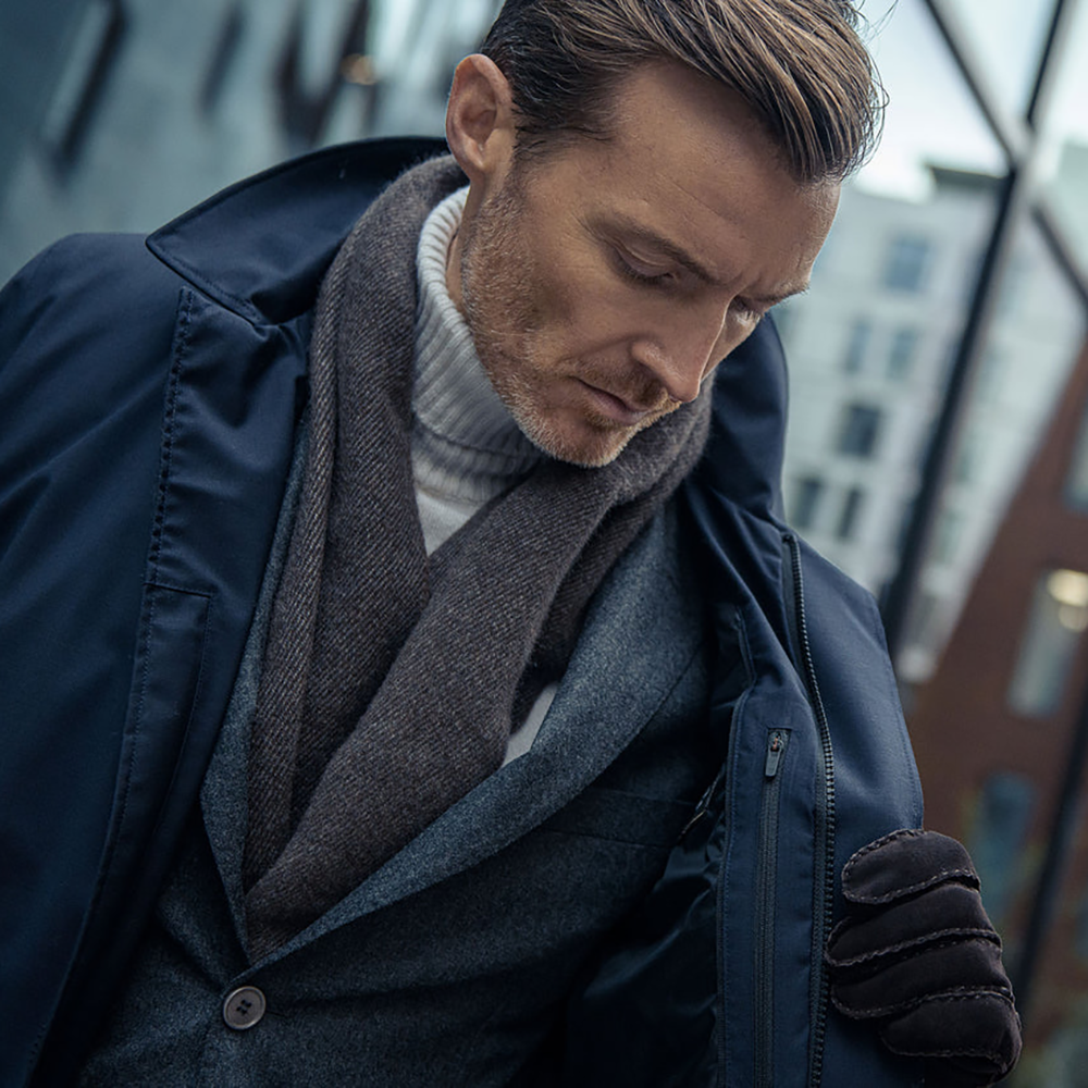 UBR Regulator Coat Savile Wool Herre Dark Navy