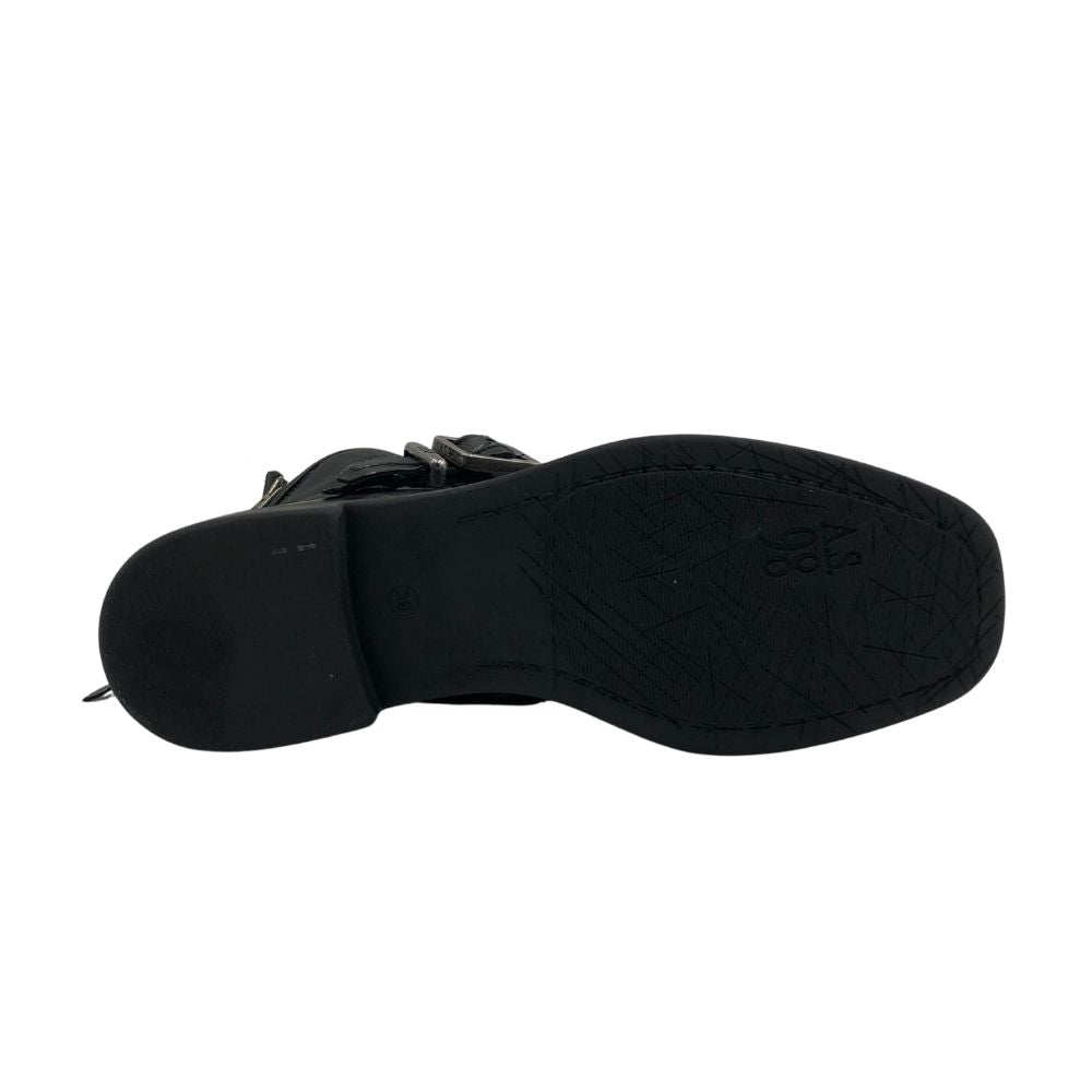 A.S. 98 Støvle m/llynlås og spænde Nero