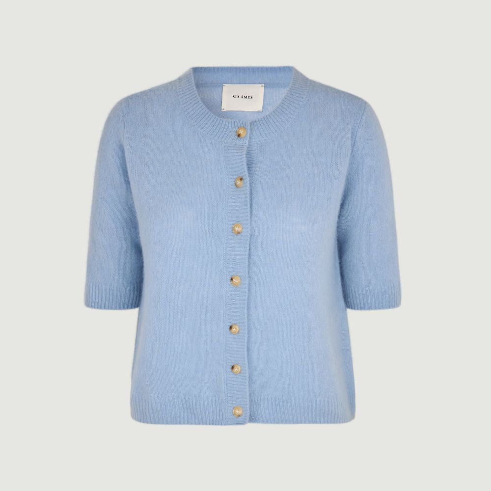 Six Ames Vaskebjørnsstrik Oda Sky Blue