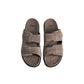 TGA Sandal m/velcro Suede Taupe