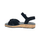 Paul Green Sandal m/velcro og knude Black