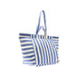 Roka London Tote Large Marylebone Denim Stripe