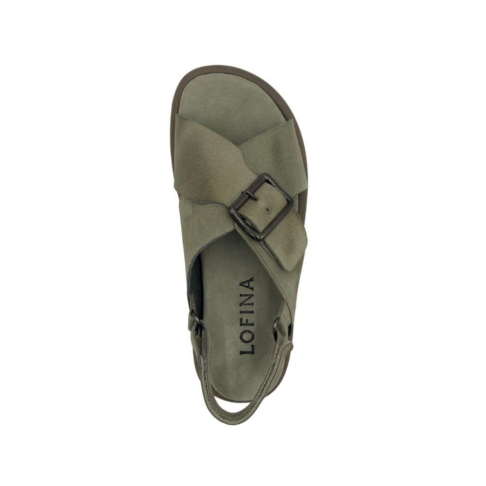 Lofina Sandal m/hælrem og kryds London Stone