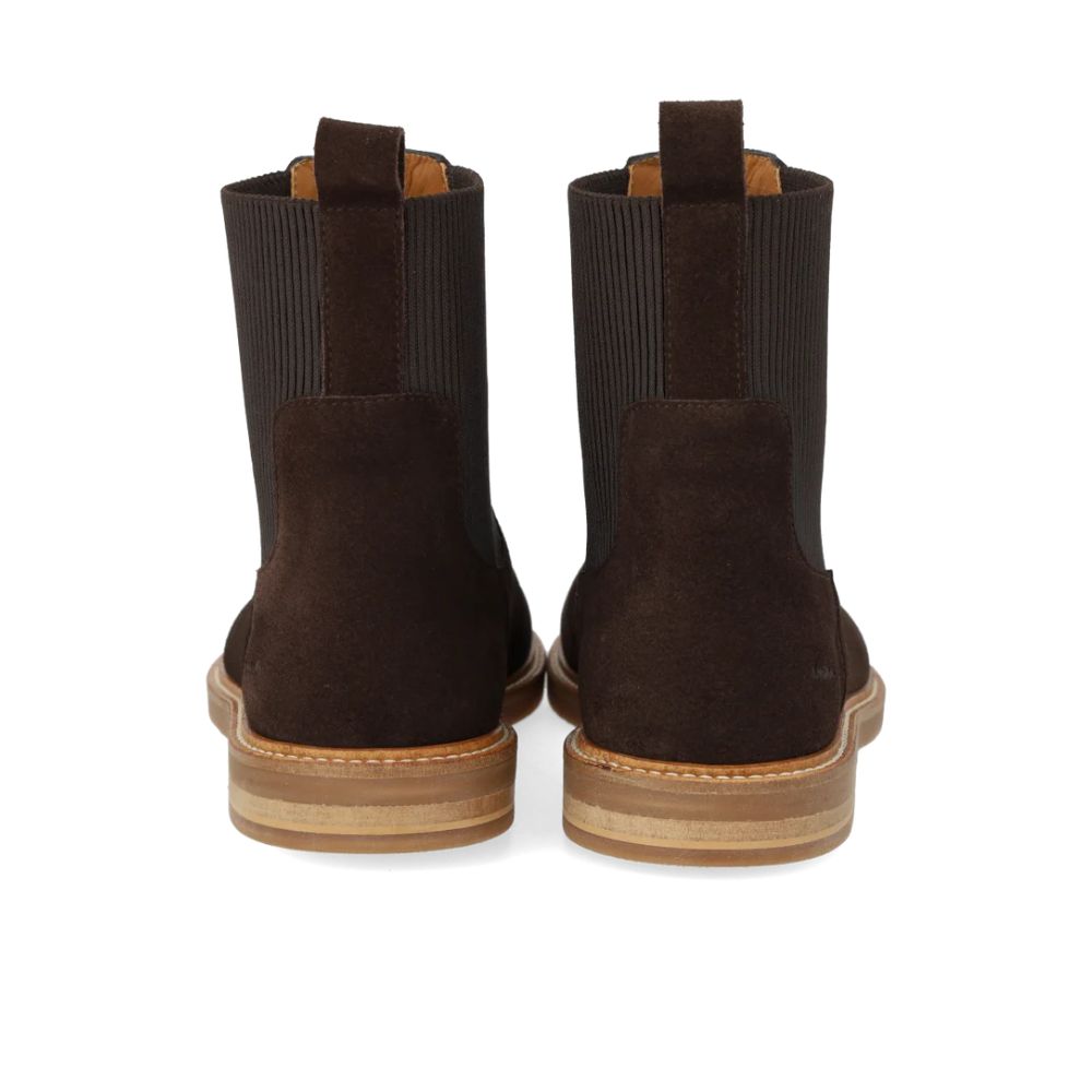 Angulus Chelseastøvle Ruskind Brown
