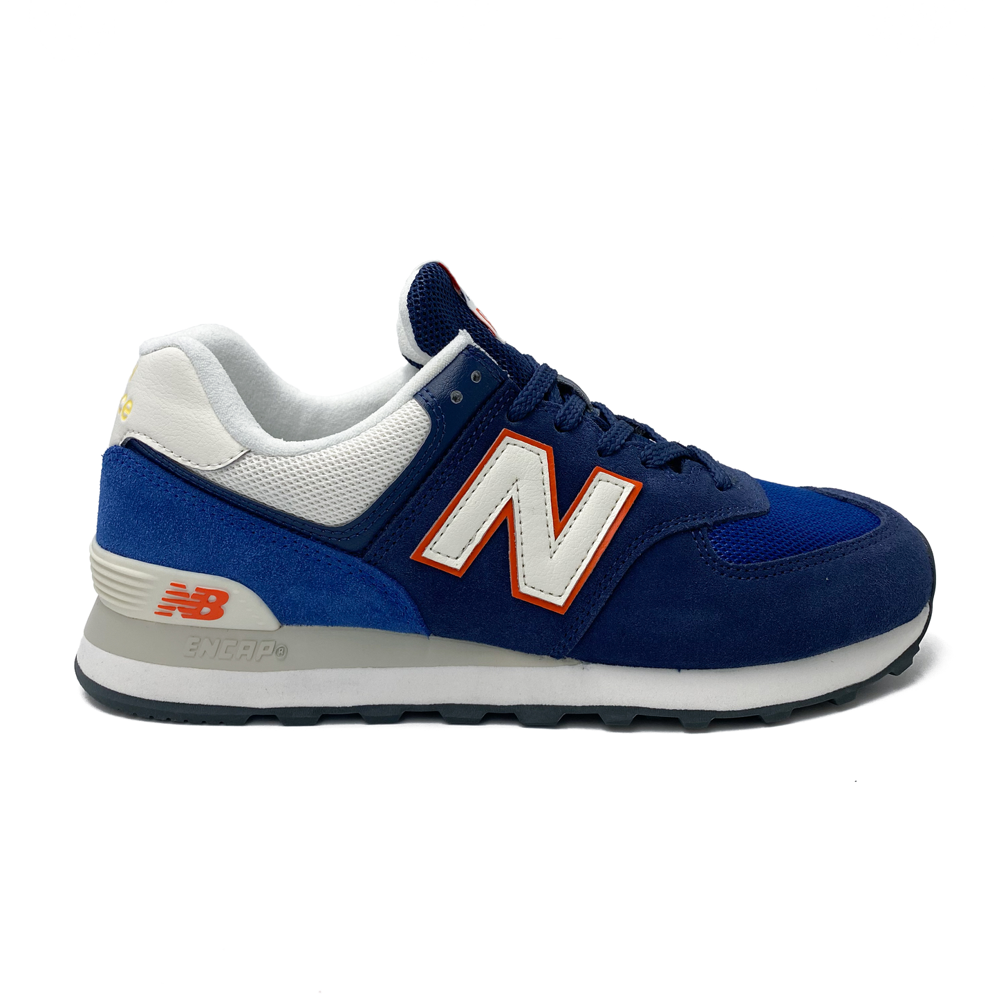 New Balance Sneaker 574 Jeansblå/Orange