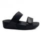 Fitflop Sandal Lulu Adjustable Slide All Black