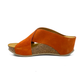 Bella Moda Slip in Sandal Orange Burn
