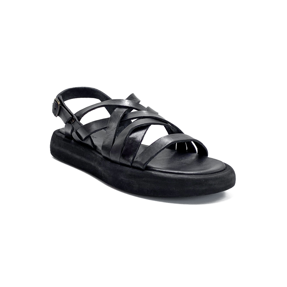 Brador Sandal m/kryds Nero