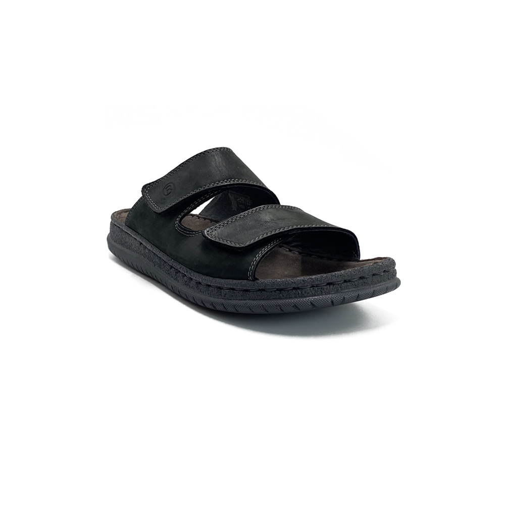 Rohde Sandal Herre m/2 velcro Nubuck Schwarz